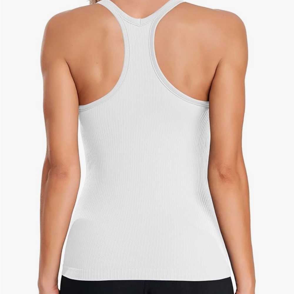 ATTRACO Ribbed Workout Tank Top Size M - Picture 5 of 8